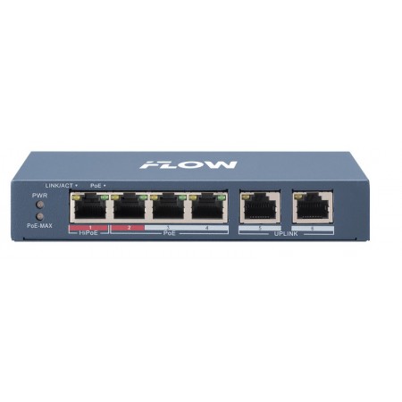 iFLOW F-SW-EU206POE-V/L Неуправляемый коммутатор 301803322 iFLOW F-SW-EU206POE-V/L Неуправляемый коммутатор 301803322
